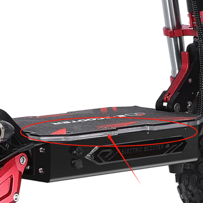 Transparente Acrylplatte für die originale Pedalposition des Boyueda S5-11 Rollers