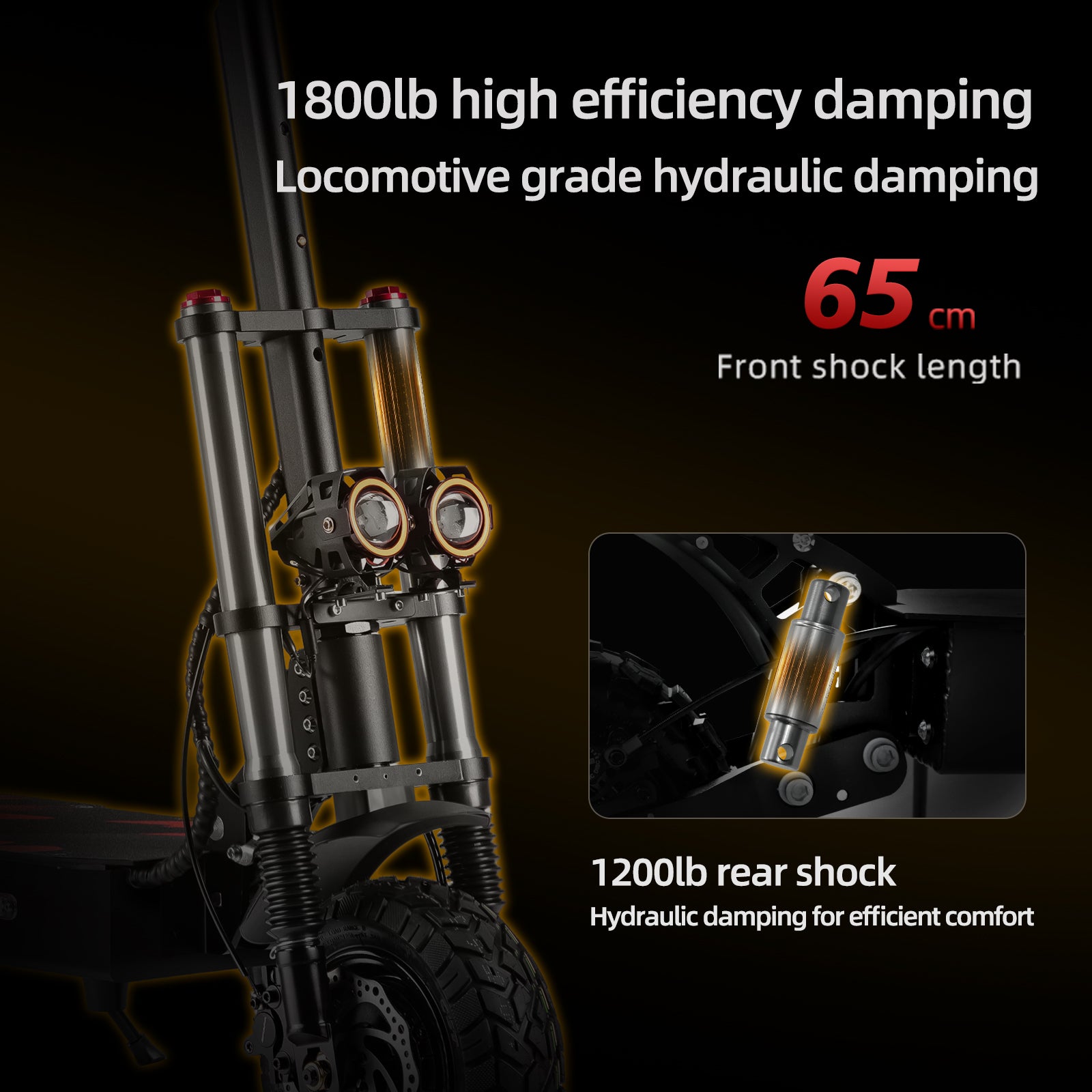 Excellent shock absorption system