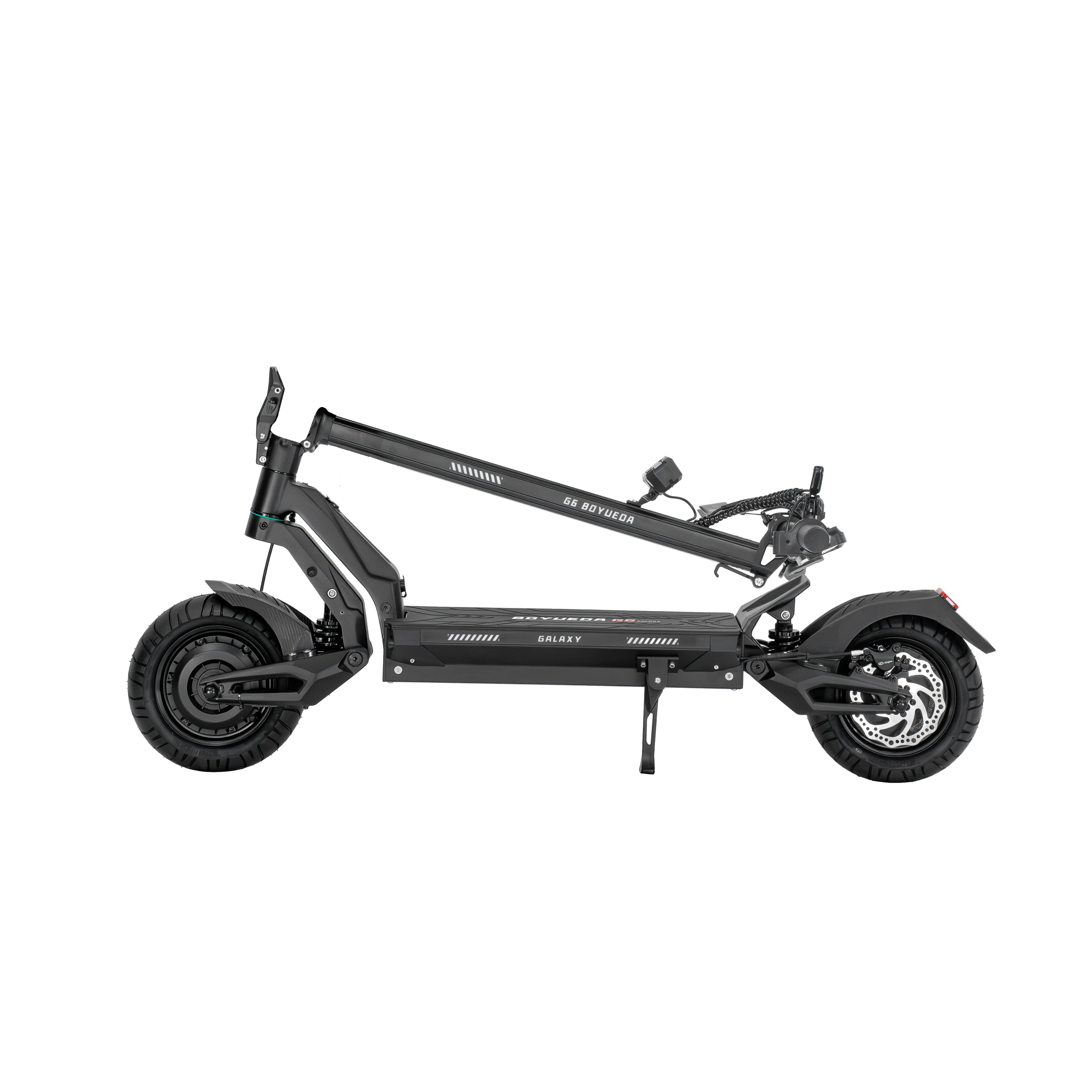 Folding view of Boyueda G6 Dual Motor Foldable E-Scooter