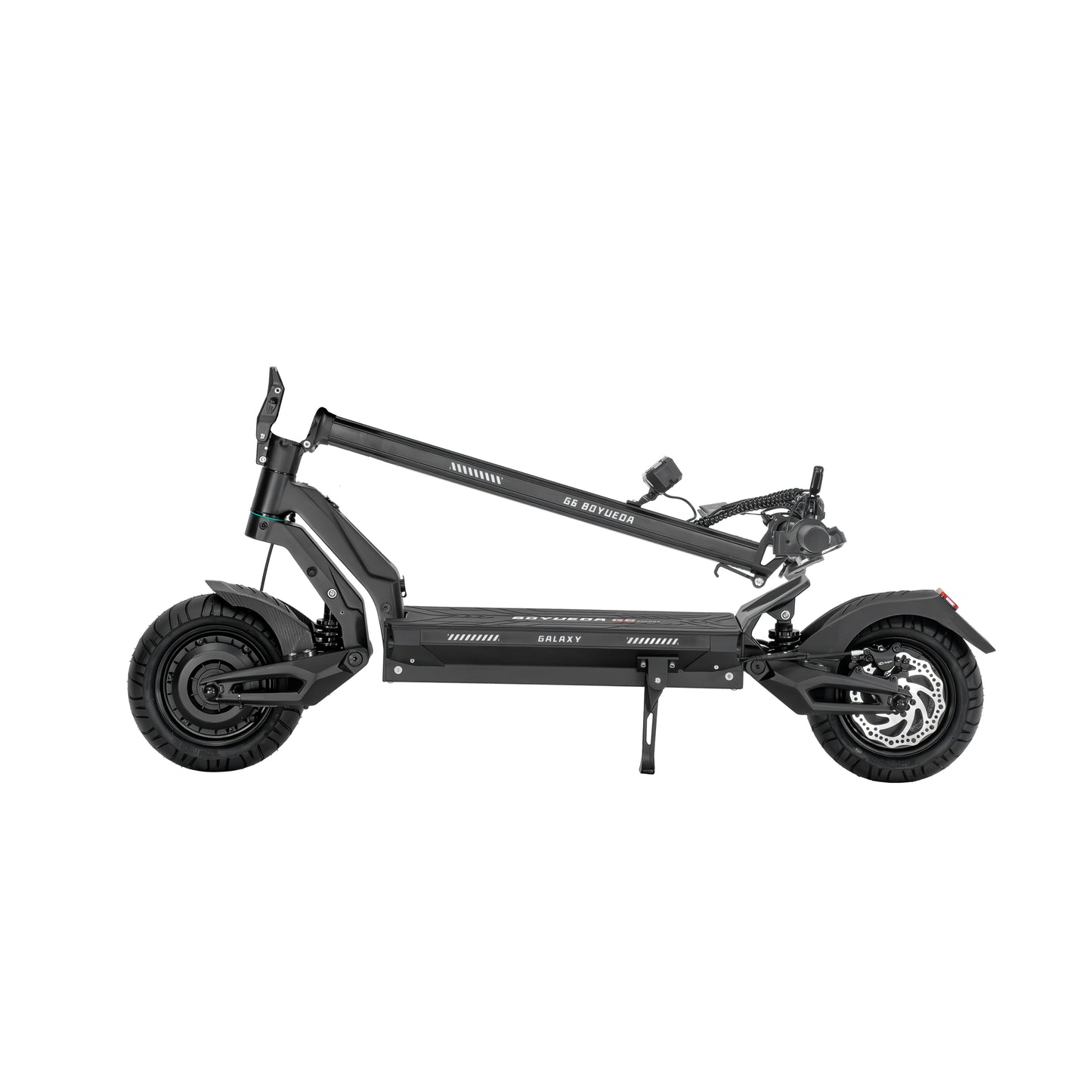 Folding view of Boyueda G6 Dual Motor Foldable E-Scooter