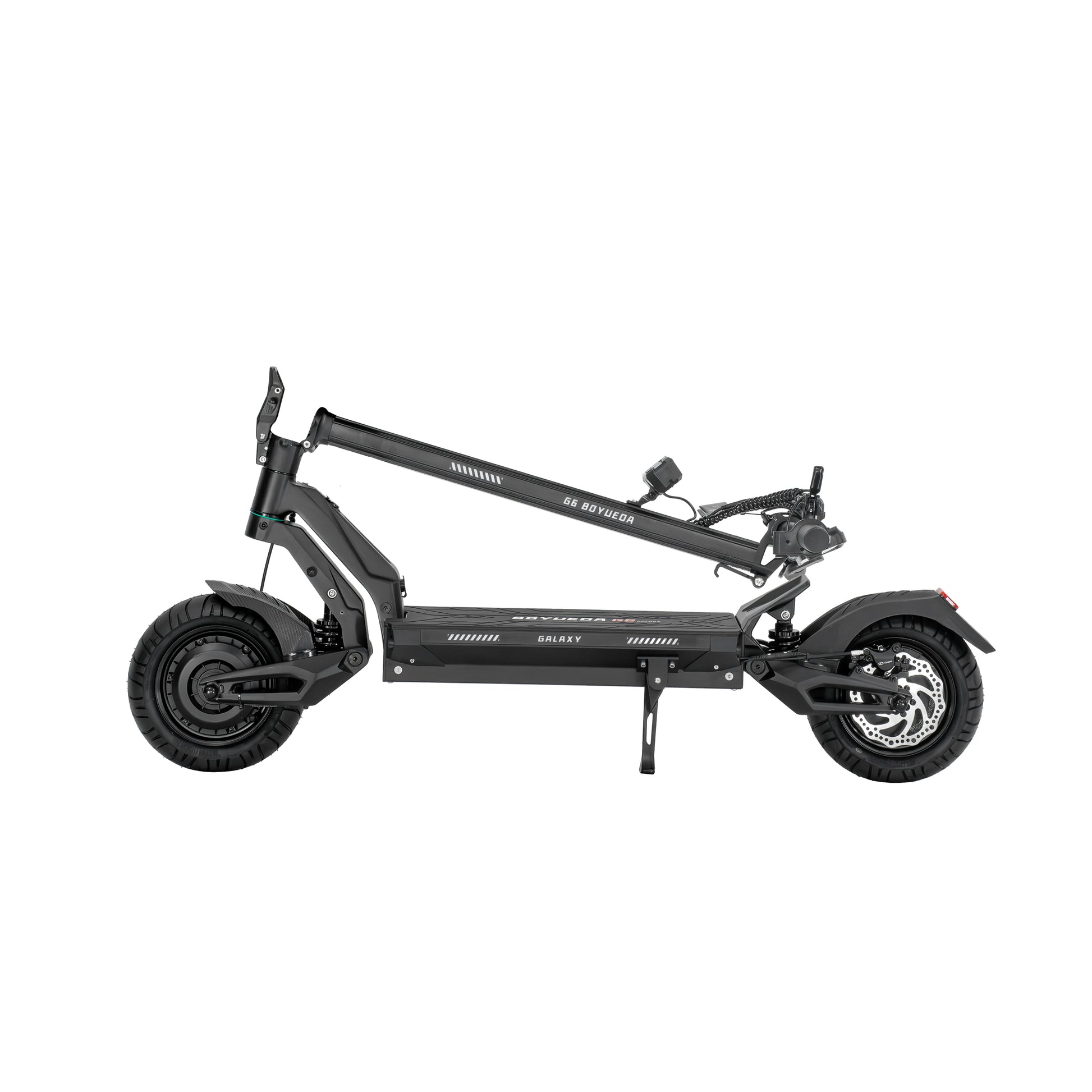 Folding view of Boyueda G6 Dual Motor Foldable E-Scooter