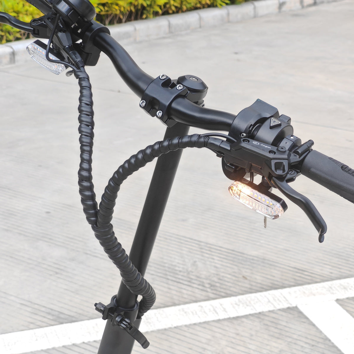 Close-up of the handlebars view of BOYUEDA S3-11 Gen 2 Fast Off-Road E-Scooter