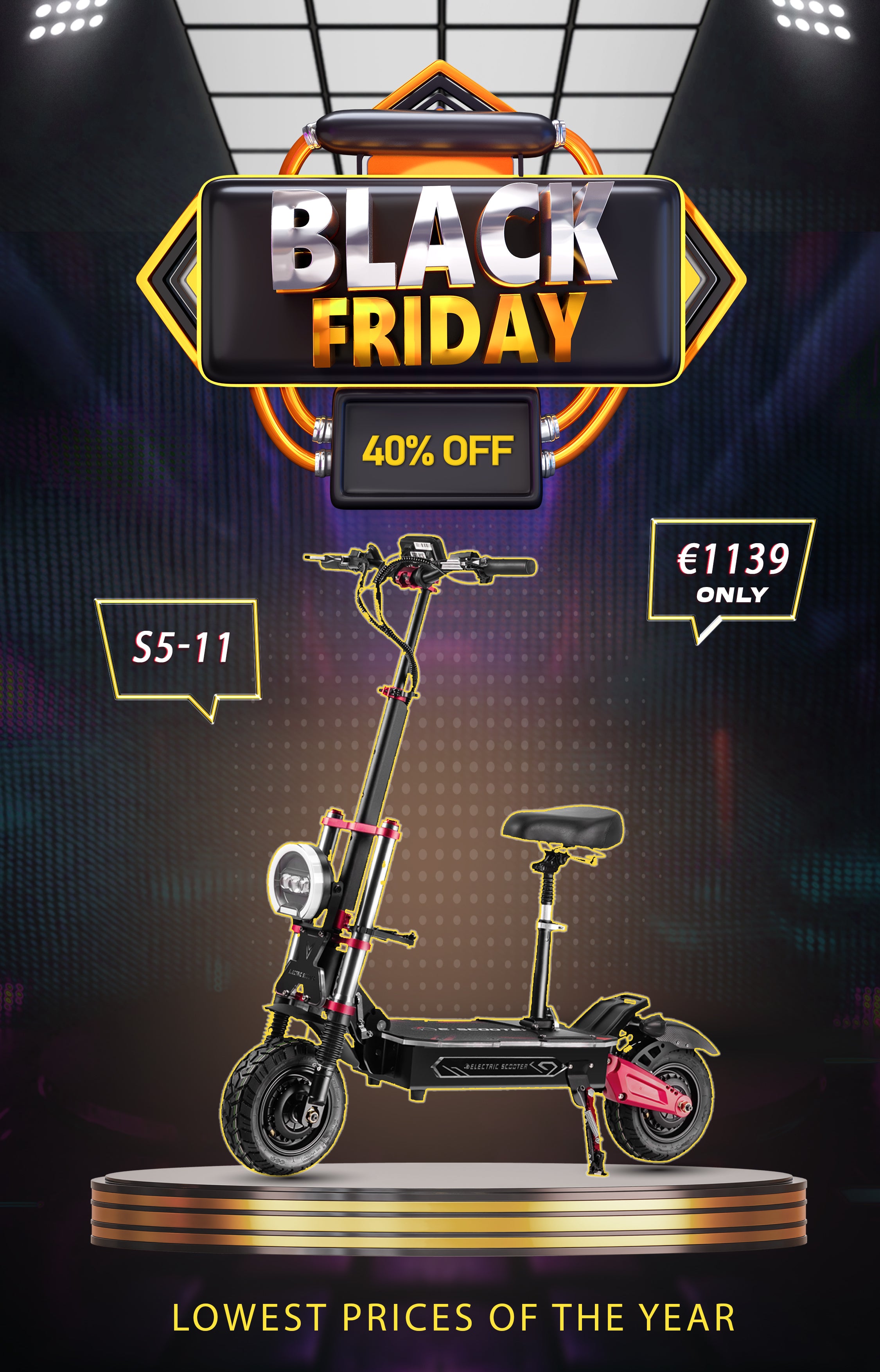 Boyueda Electric scooter with Black Friday sale 