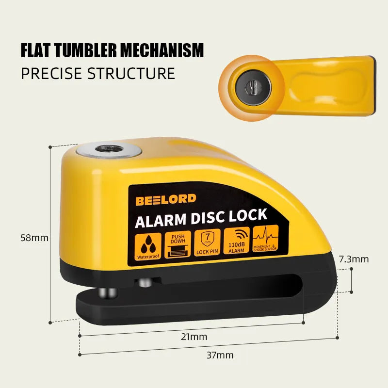 Disc Brake Alarm Lock for BOYUEDA e-scooters