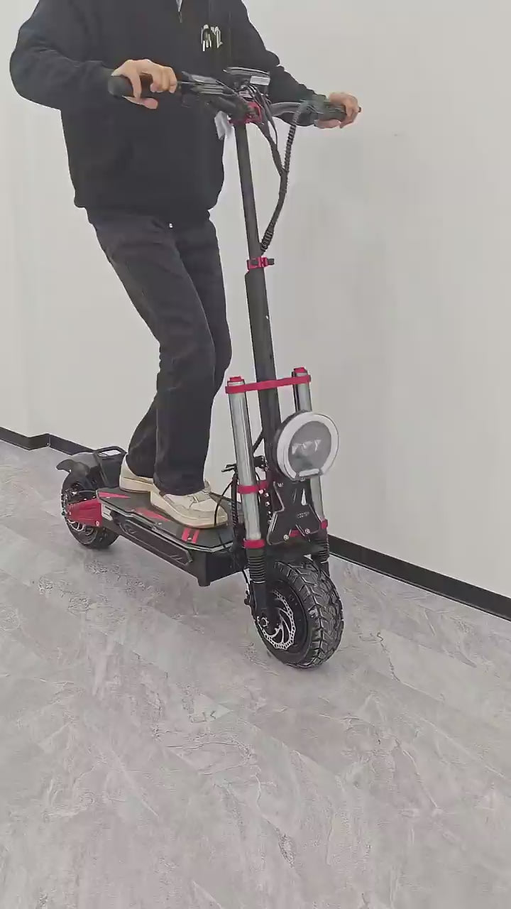 Trottinette électrique tout-terrain BOYUEDA S5-11 avec écran Bluetooth et amortisseur de direction
