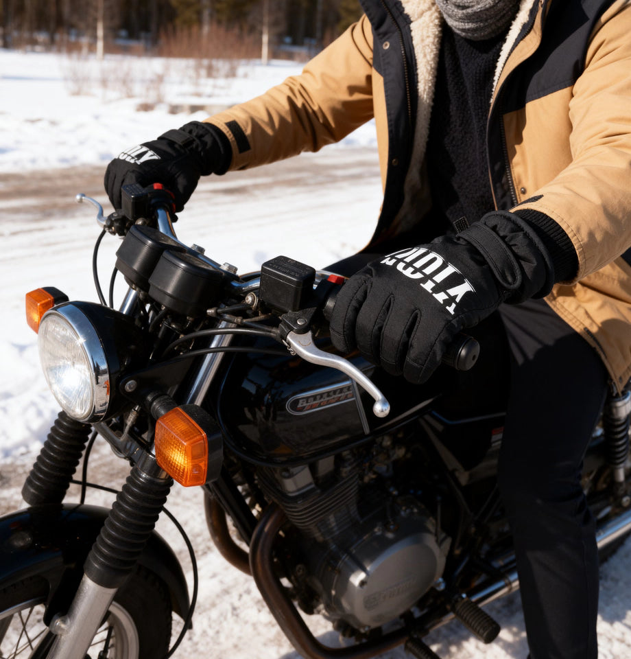 Real photos of cycling gloves worn in winter