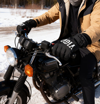 Real photos of cycling gloves worn in winter