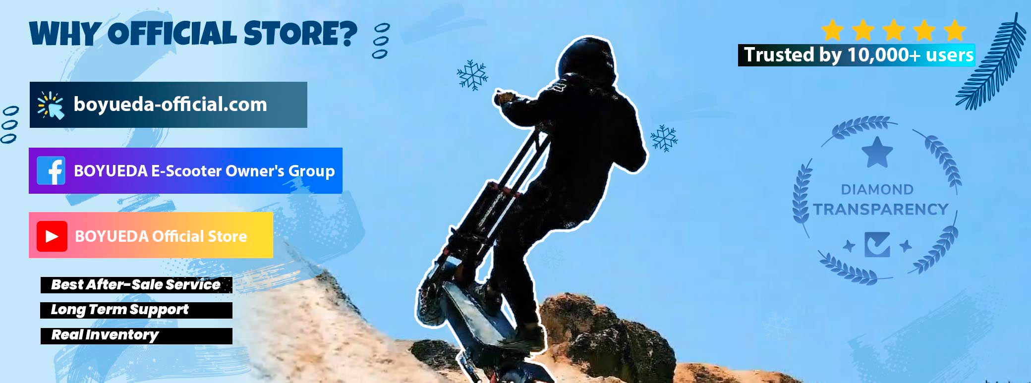 why choose boyueda official store?